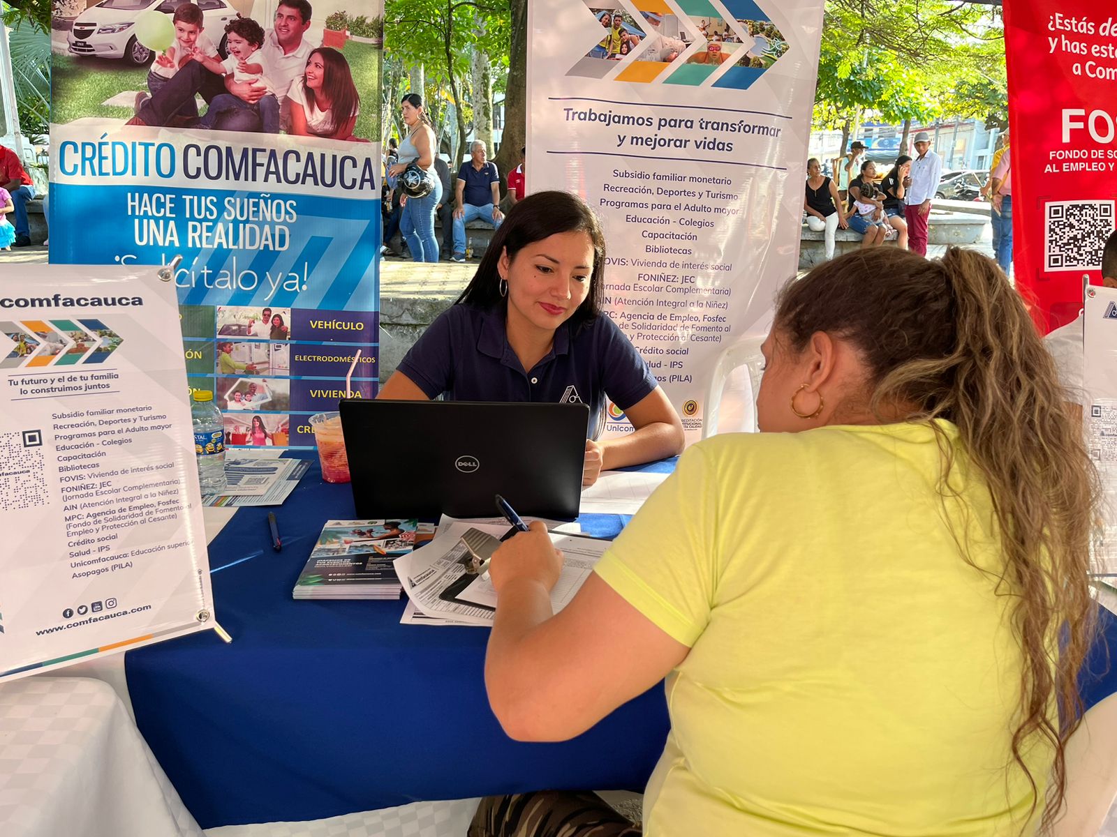 Feria de Servicios Comfacauca en el corazón de Santander de Quilichao
