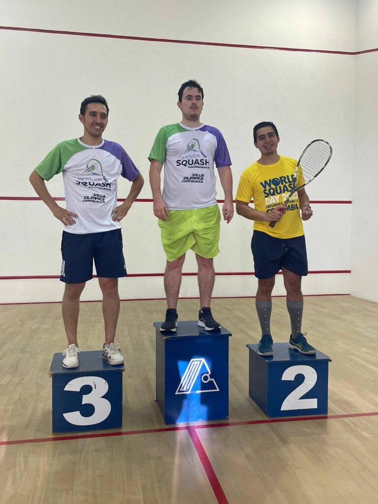 Ganadores, categoría avanzados, 1era Válida regional de squash 