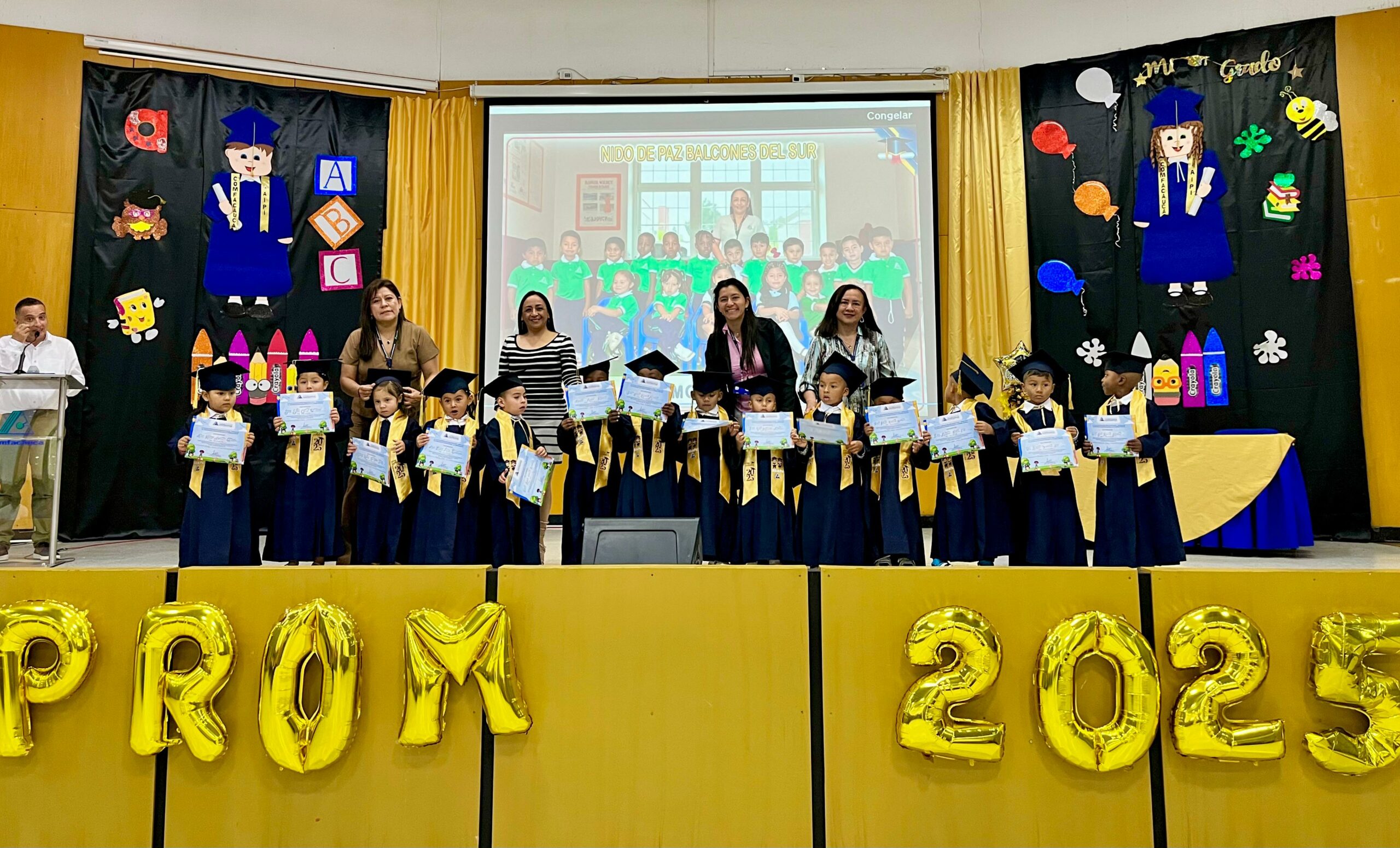 477 pequeños sueños que avanzan: Comfacauca celebró sus grados de Jardín