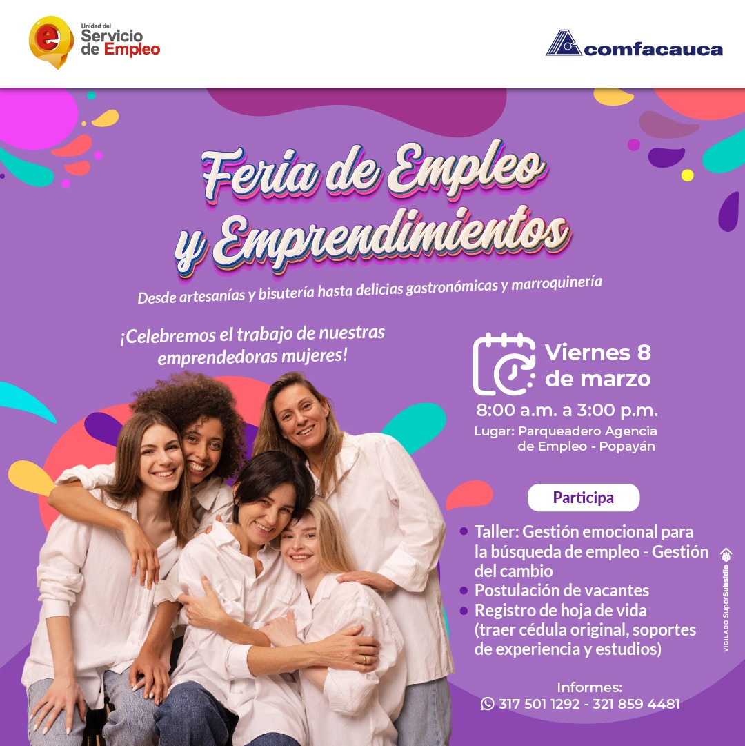 Feria de empleo y emprendimiento Popayán » Comfacauca