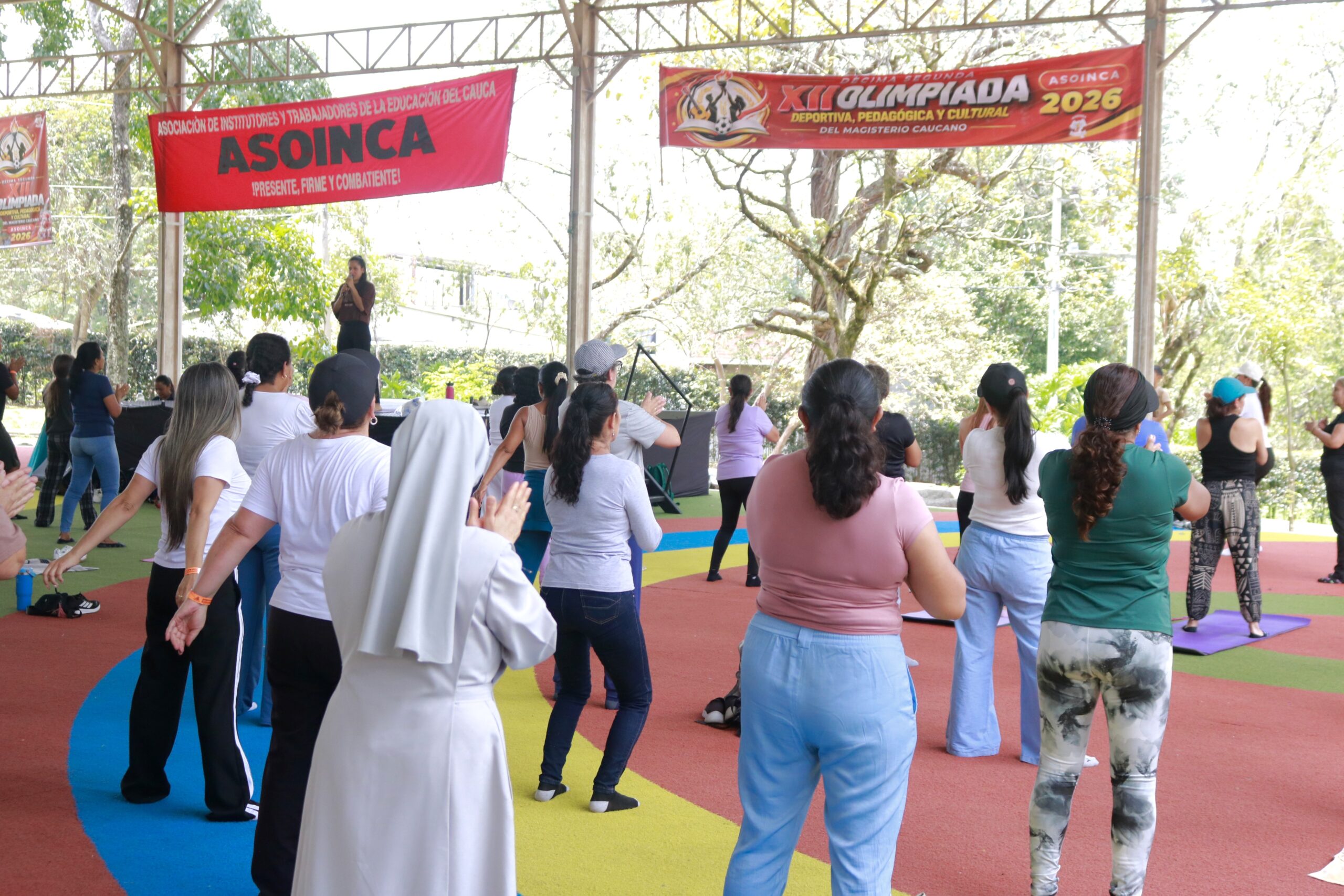 La XII edición de las Olimpiadas del Magisterio caucano se viven en el Centro Recreativo Pisojé