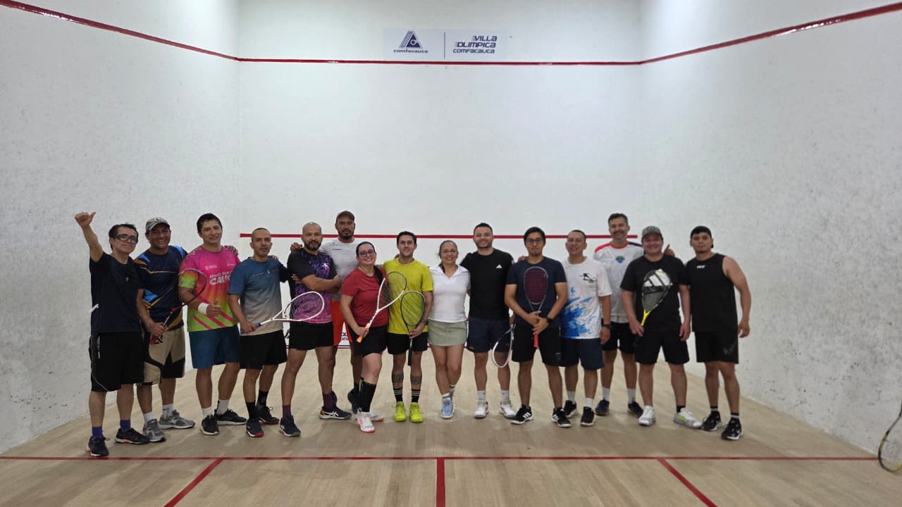El squash vivió una nueva jornada de competencia en la Villa Olímpica Comfacauca