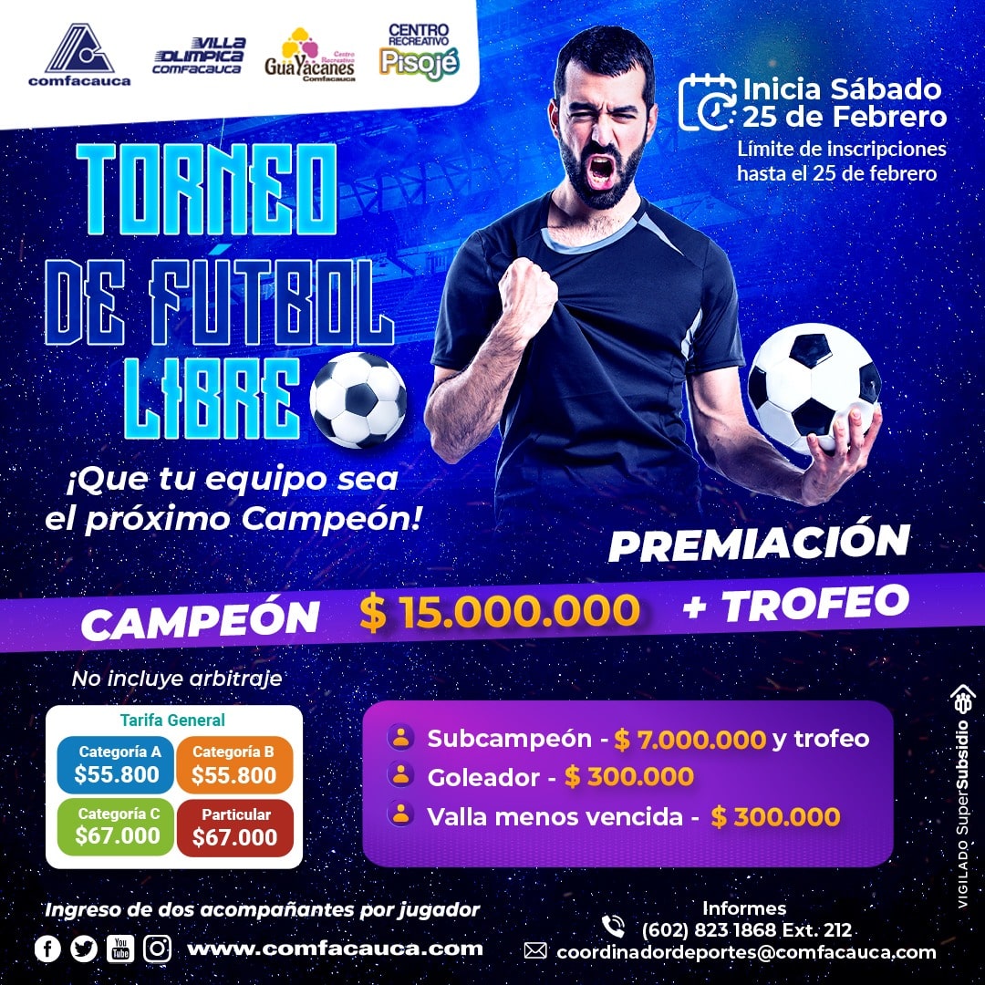 Torneo de Fútbol Libre Comfacauca
