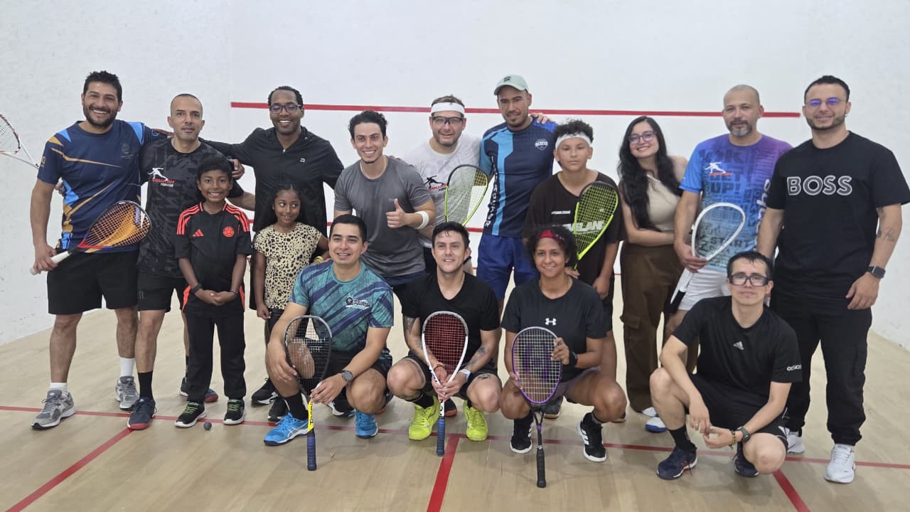 Se cumplió la primera válida squash en Popayán, una cita que reunió a jugadores de todos los niveles y edades