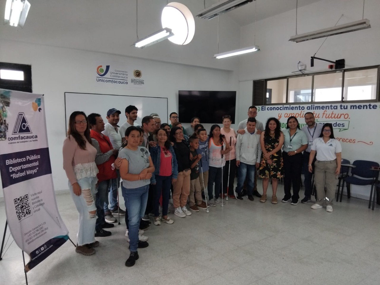 Con el taller “Proyecto de Vida” la Biblioteca Rafael Maya animó a soñar en grande a las personas con discapacidad visual